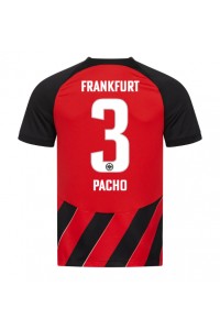 Fotbalové Dres Eintracht Frankfurt Willian Pacho #3 Domácí Oblečení 2023-24 Krátký Rukáv